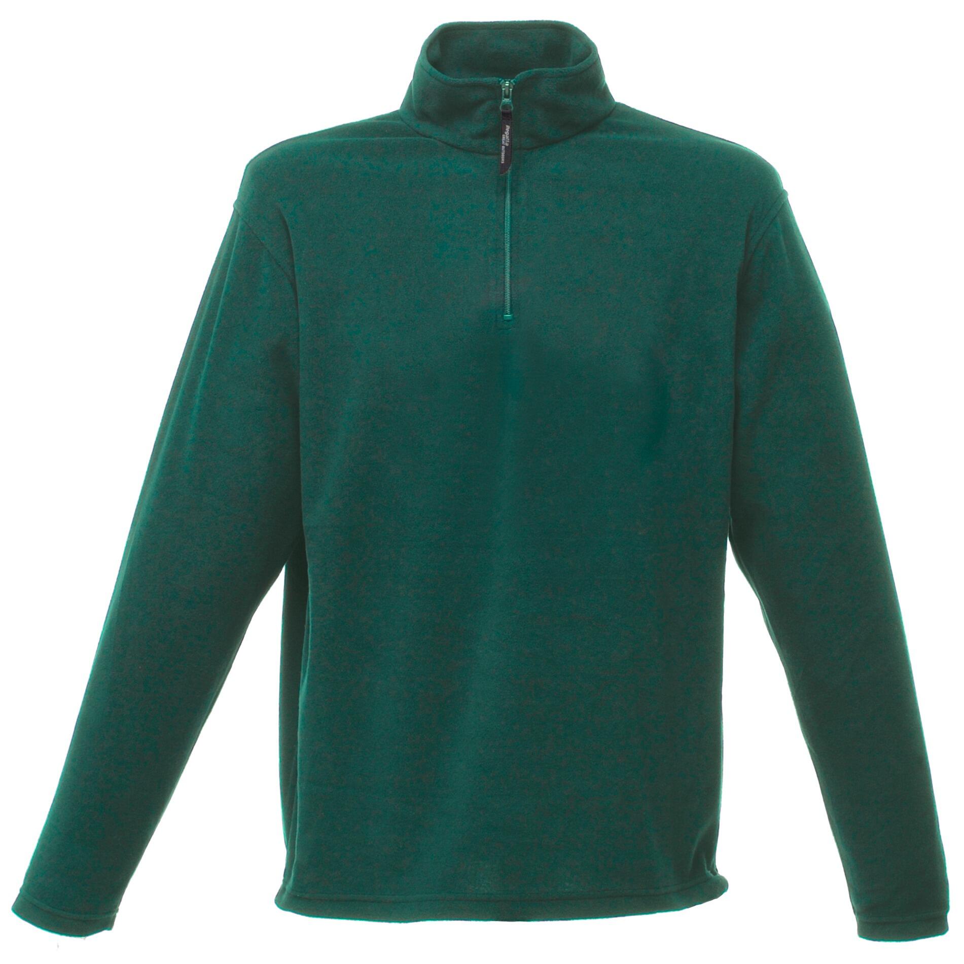 Mens 170 Series Antipill Zip Neck Micro Fleece (Bottle Green) 1/3