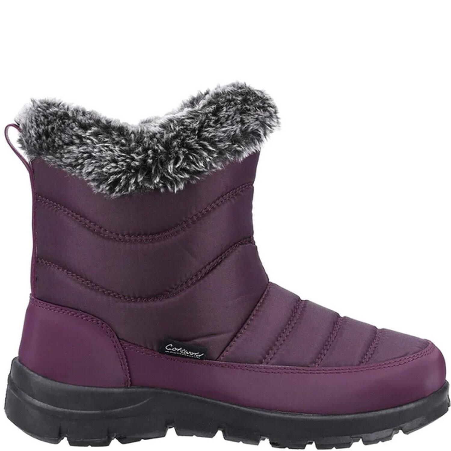 Womens/Ladies Longleat Wellington Boots (Purple) 3/5