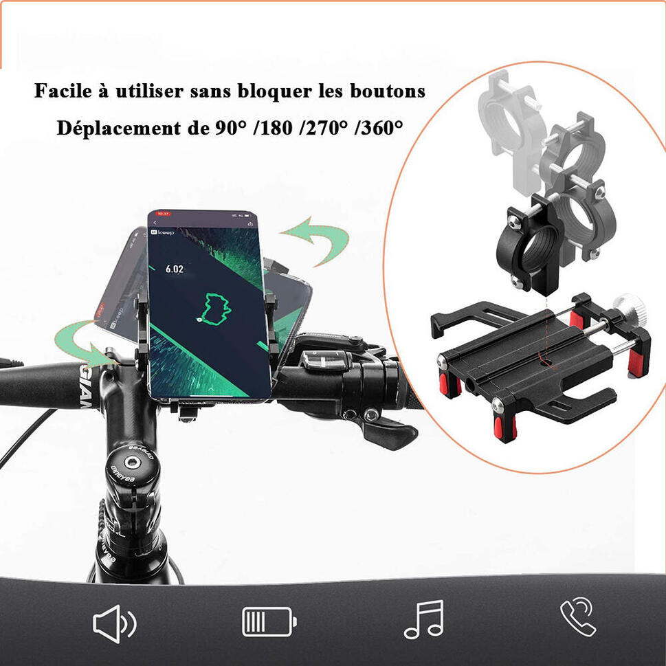 Uchwyt rowerowy na telefon Rockbros 699-BK