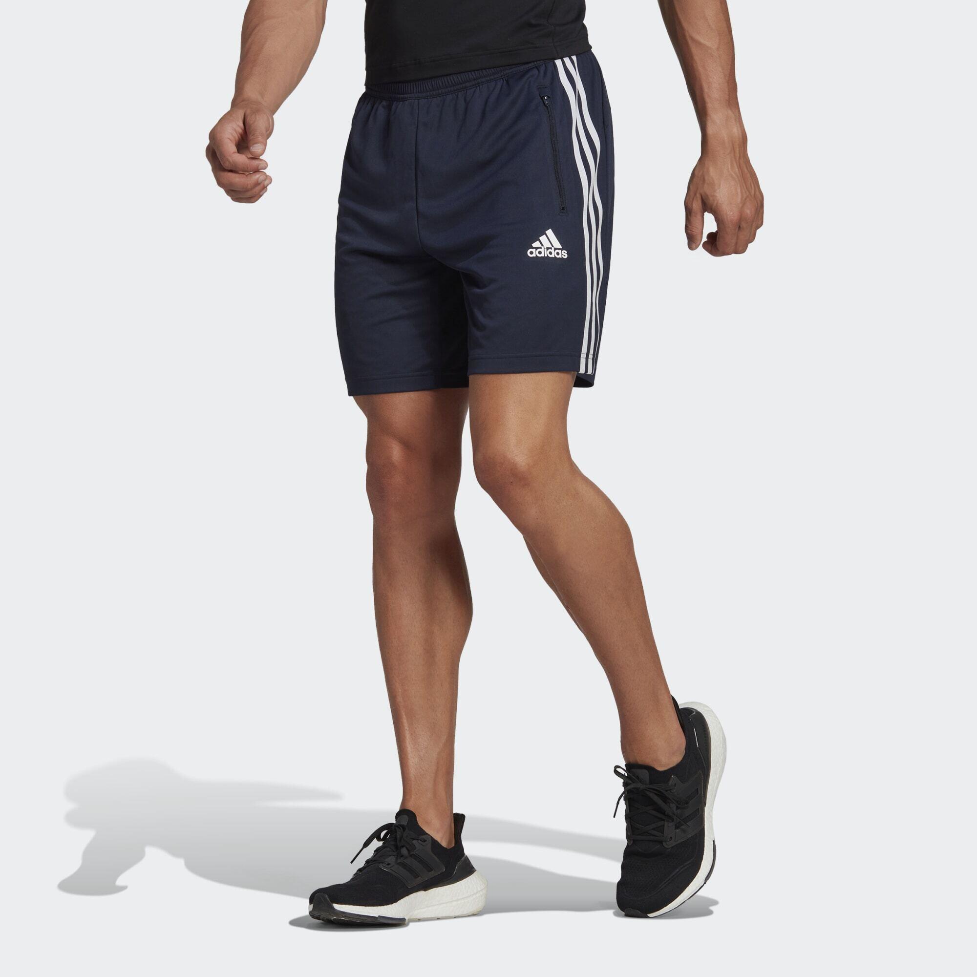 Adidas - Adidas Short Primeblue Designed To Move Sport 3-stripes - Short - Blanc|bleu - S - Decathlon
