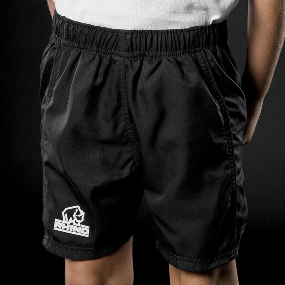 Childrens/Kids Auckland Rugby Shorts (Black) 2/2