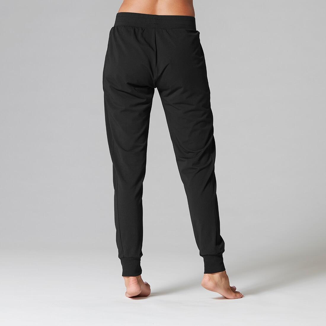 Womens/Ladies Jogging Bottoms (Black) 2/3