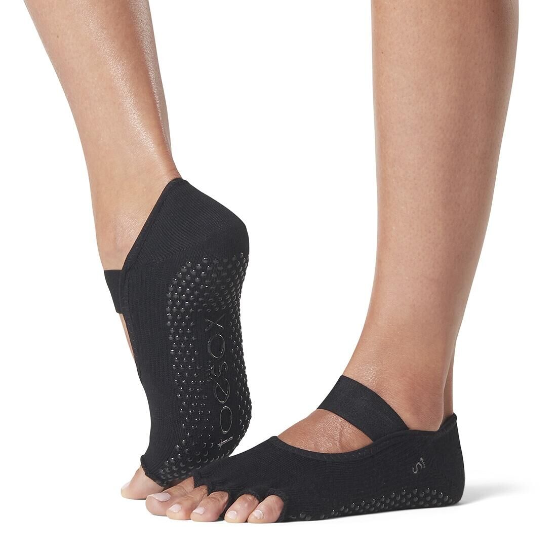 Non-Slip Yoga Toe Socks - Black