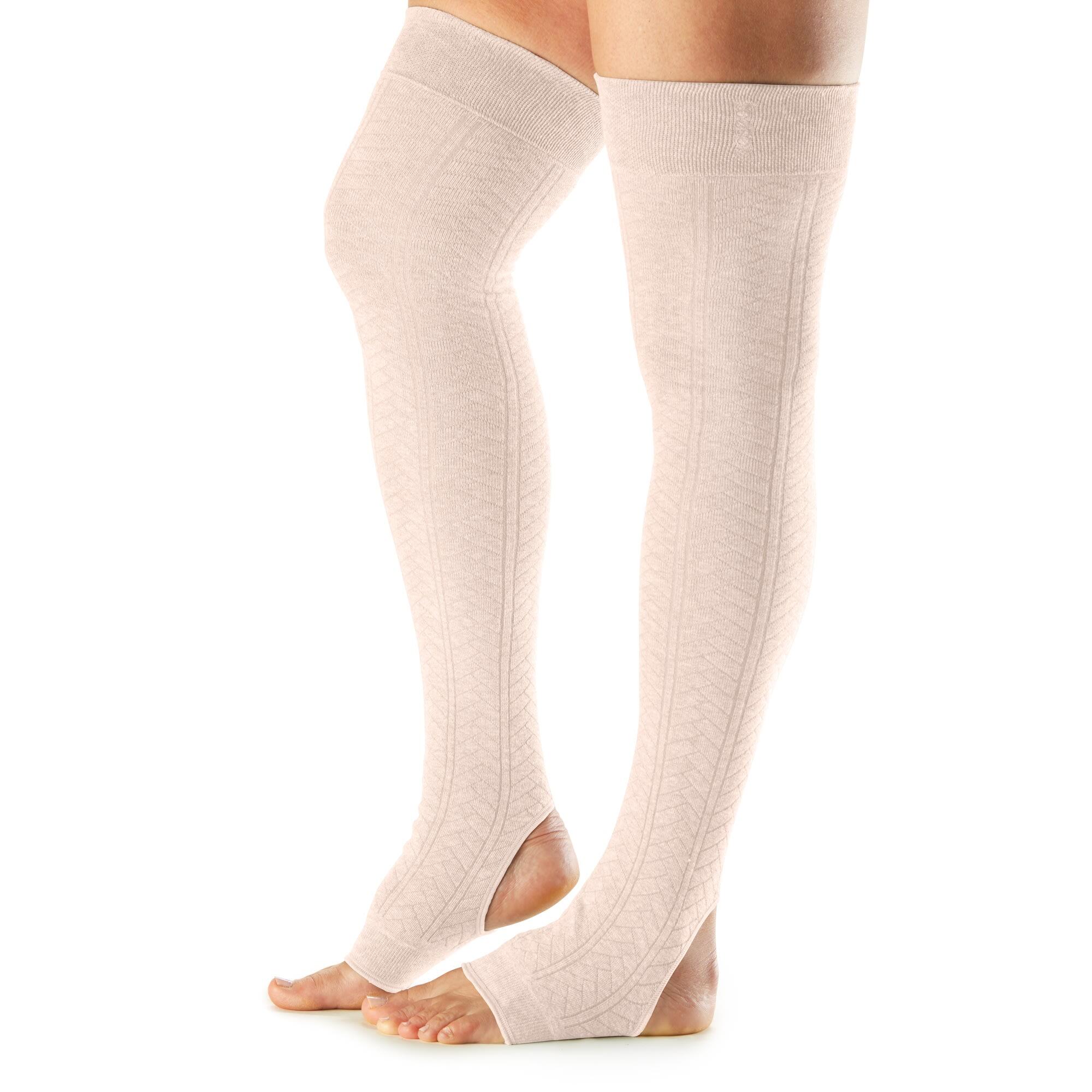 FITNESS-MAD Womens/Ladies Open Heel Leg Warmers (Pink)