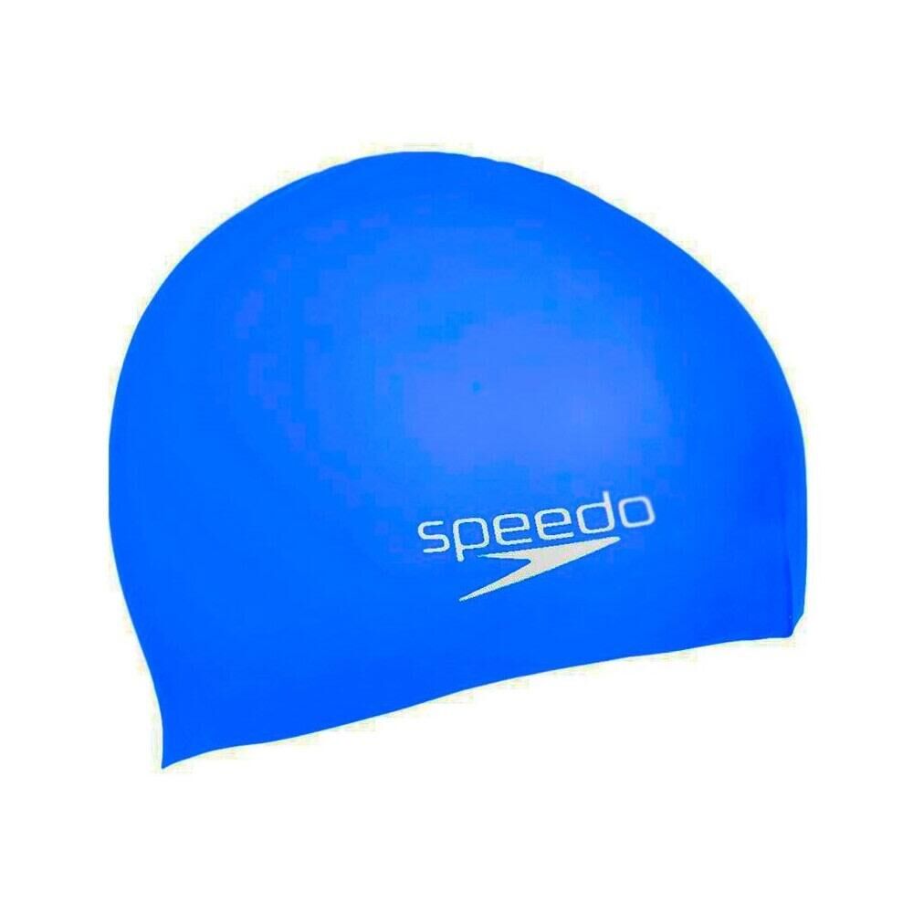 SPEEDO Unisex Adult Polyester Swim Cap (Blue)