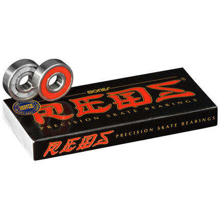 Roulements Bones Reds pour skateboard – lot de 8