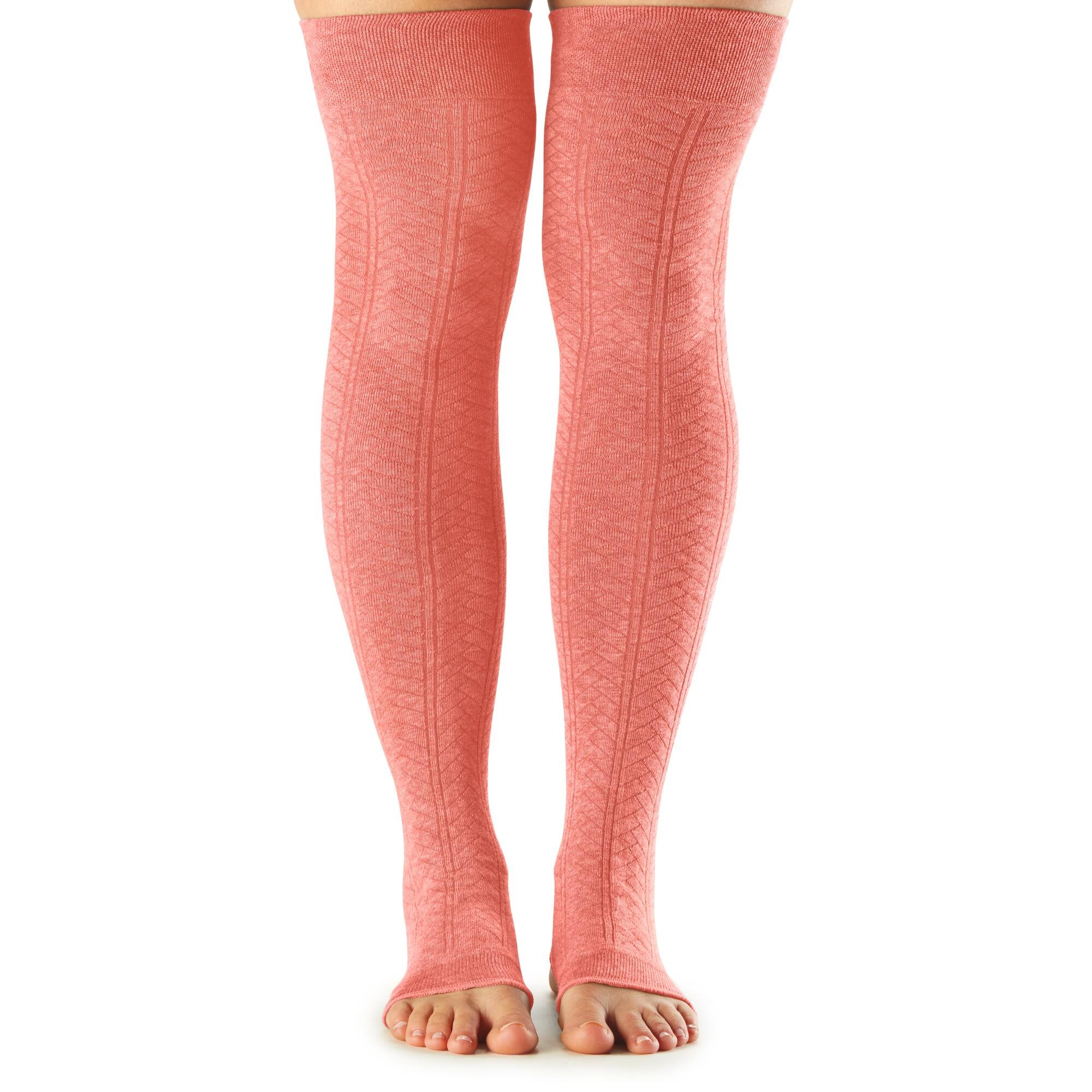 Open heel leg best sale warmers