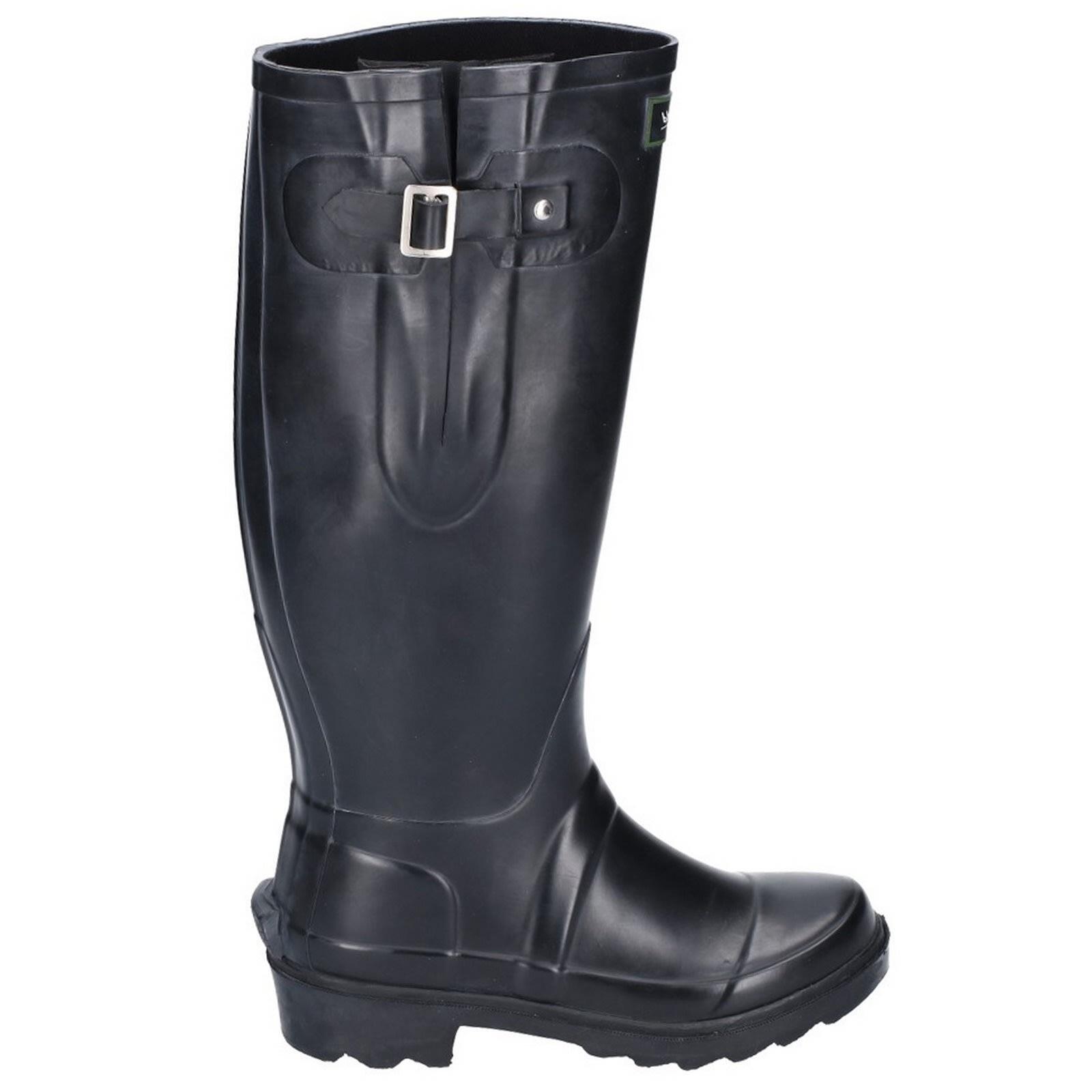 Womens/Ladies Windsor Tall Wellington Boot (Black) 3/5