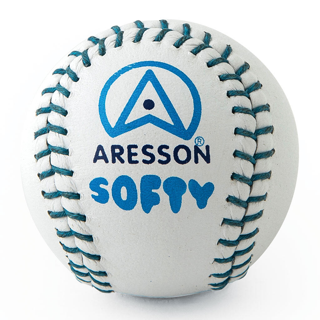 ARESSON Softy Leather Rounders Ball (White)
