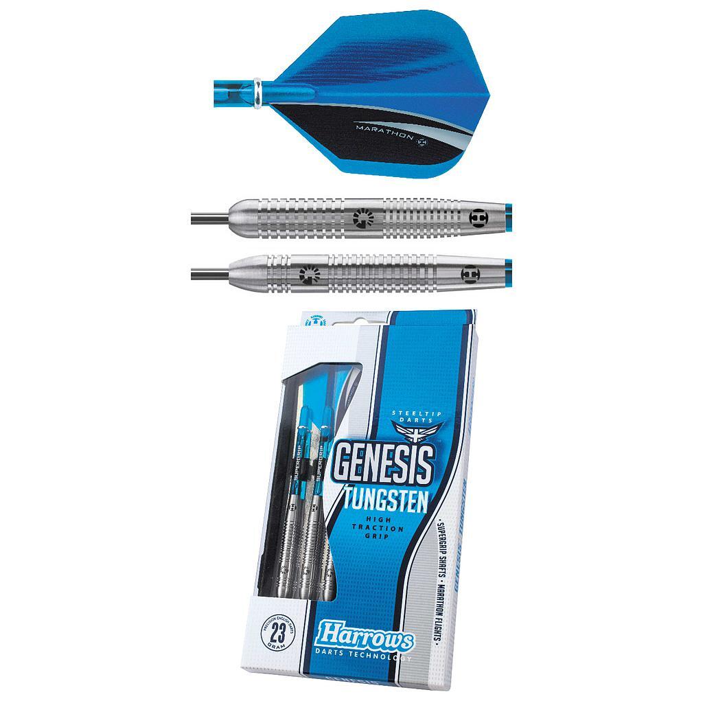 Genesis Tungsten Darts Set (Blue/Silver) 1/1