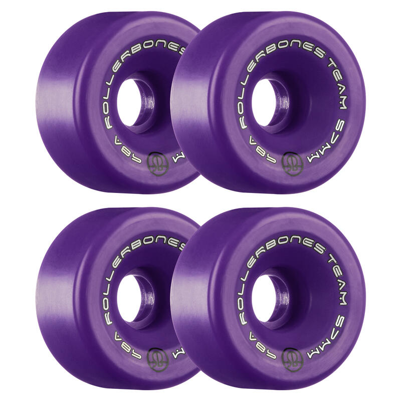 ROLLERBONES TEAM LOGO INDOOR QUAD ROLLER SKATE WHEELS 57MM 98A