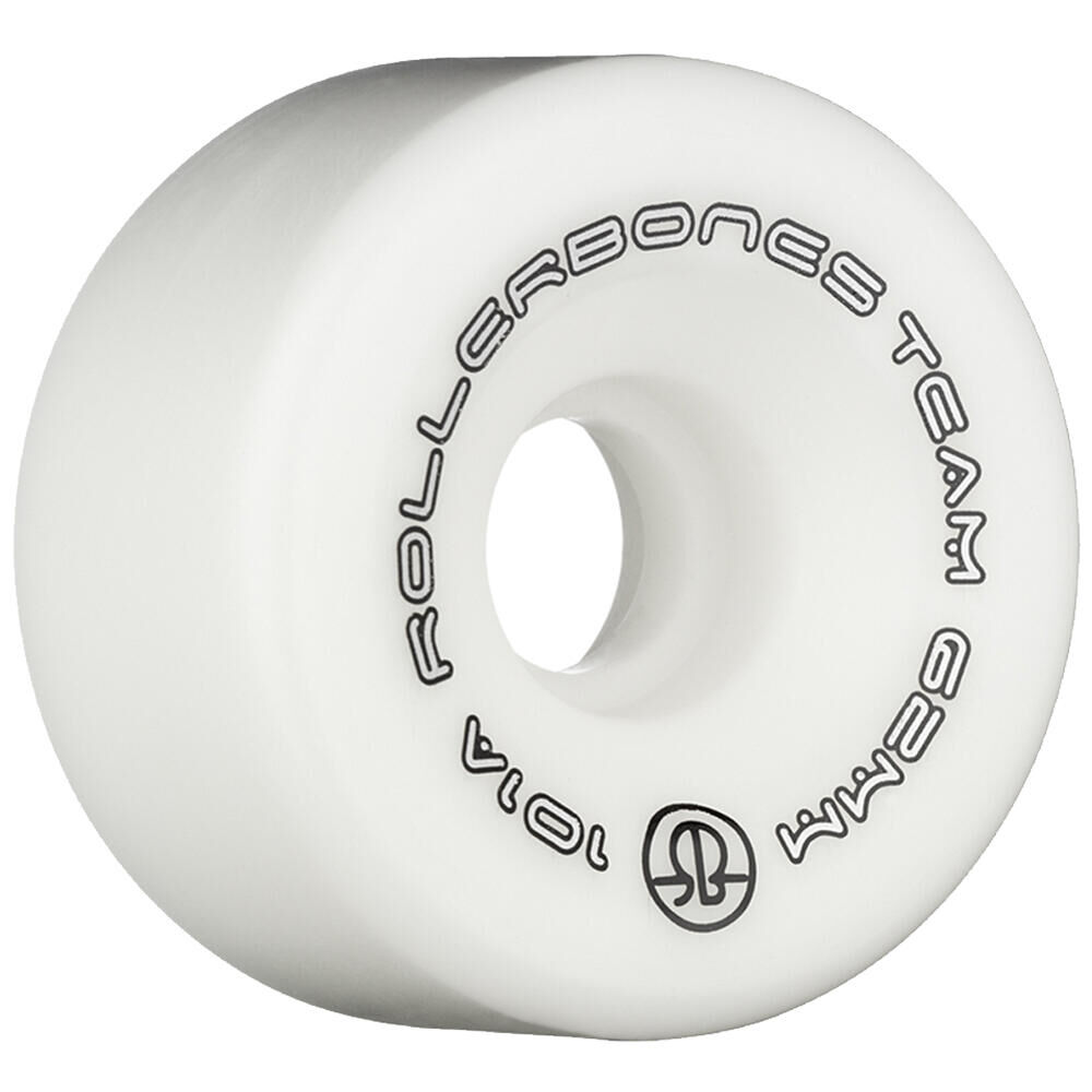 ROLLERBONE ROLLERBONES TEAM LOGO – INDOOR QUAD ROLLER SKATE WHEELS – 62MM 101A – SET OF 8