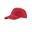 Liberty Baseballkappe aus gebürsteter Baumwolle, 5 Paneele Unisex Rot