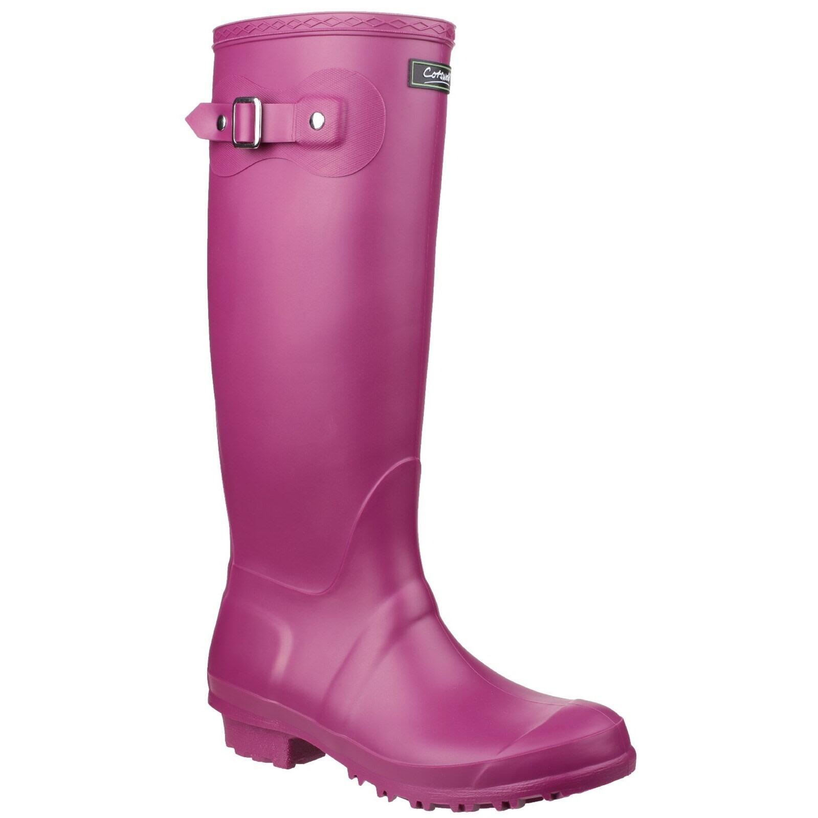 Sandringham BuckleUp Womens Wellington Boots (Berry) 1/5