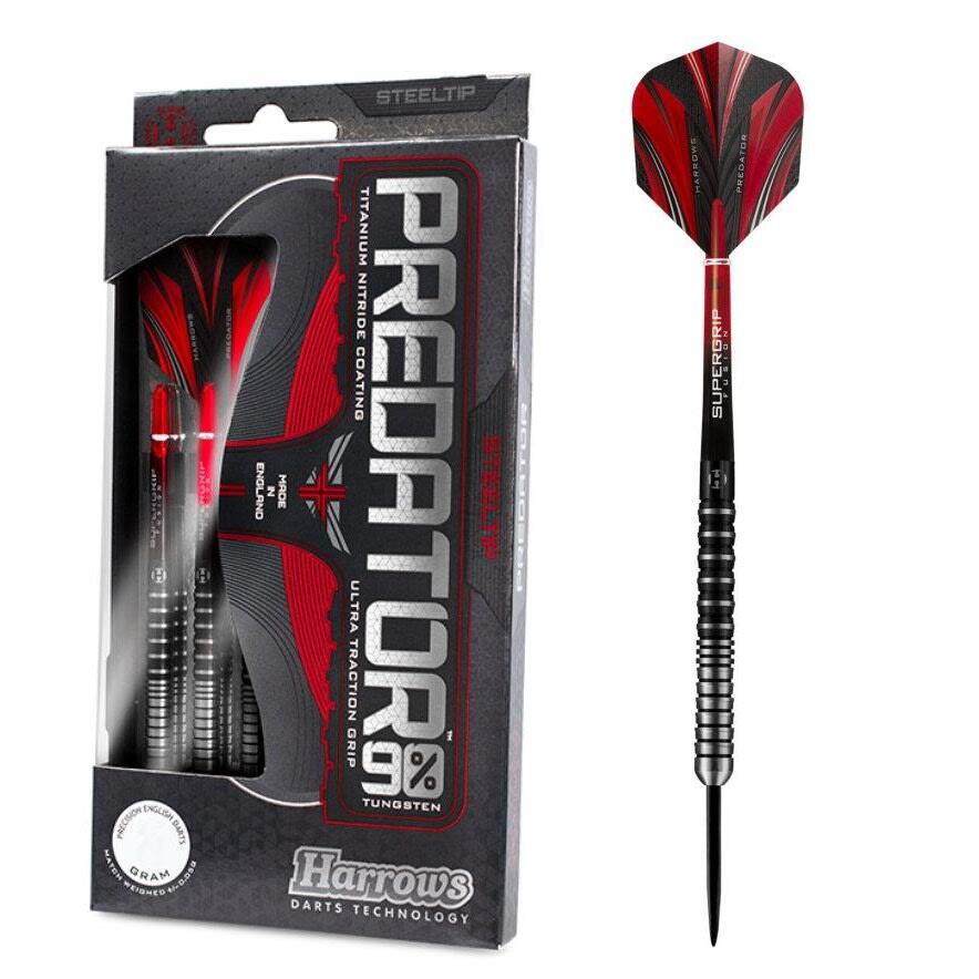 Predator Tungsten Darts (Pack of 5) (Black/Red) 1/4