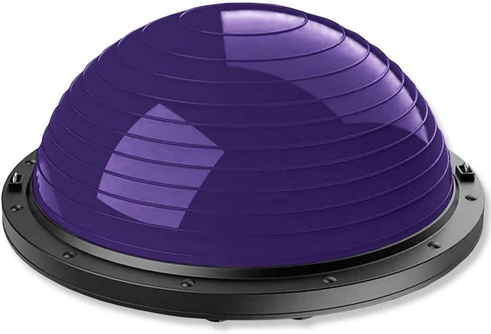 Semiesfera de Equilibrio StrongerFit 58 cm Morada con Tensores e Inflador 2/4