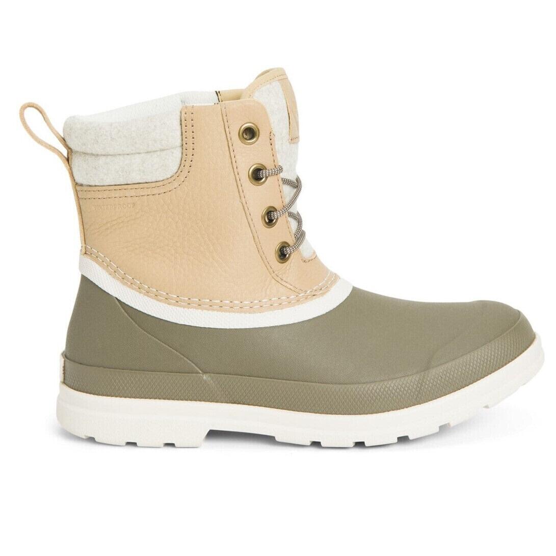 Bottes de pluie ORIGINALS DUCK LACE Femme (Taupe / Marron clair) 4/4