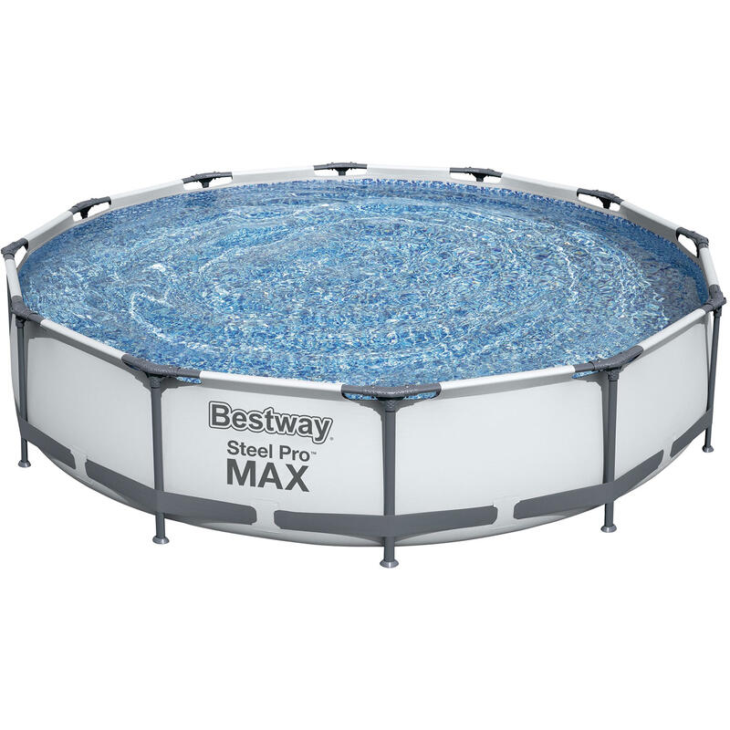 Piscina desmontable con bomba de filtro Steel Pro Max 366 cm gris