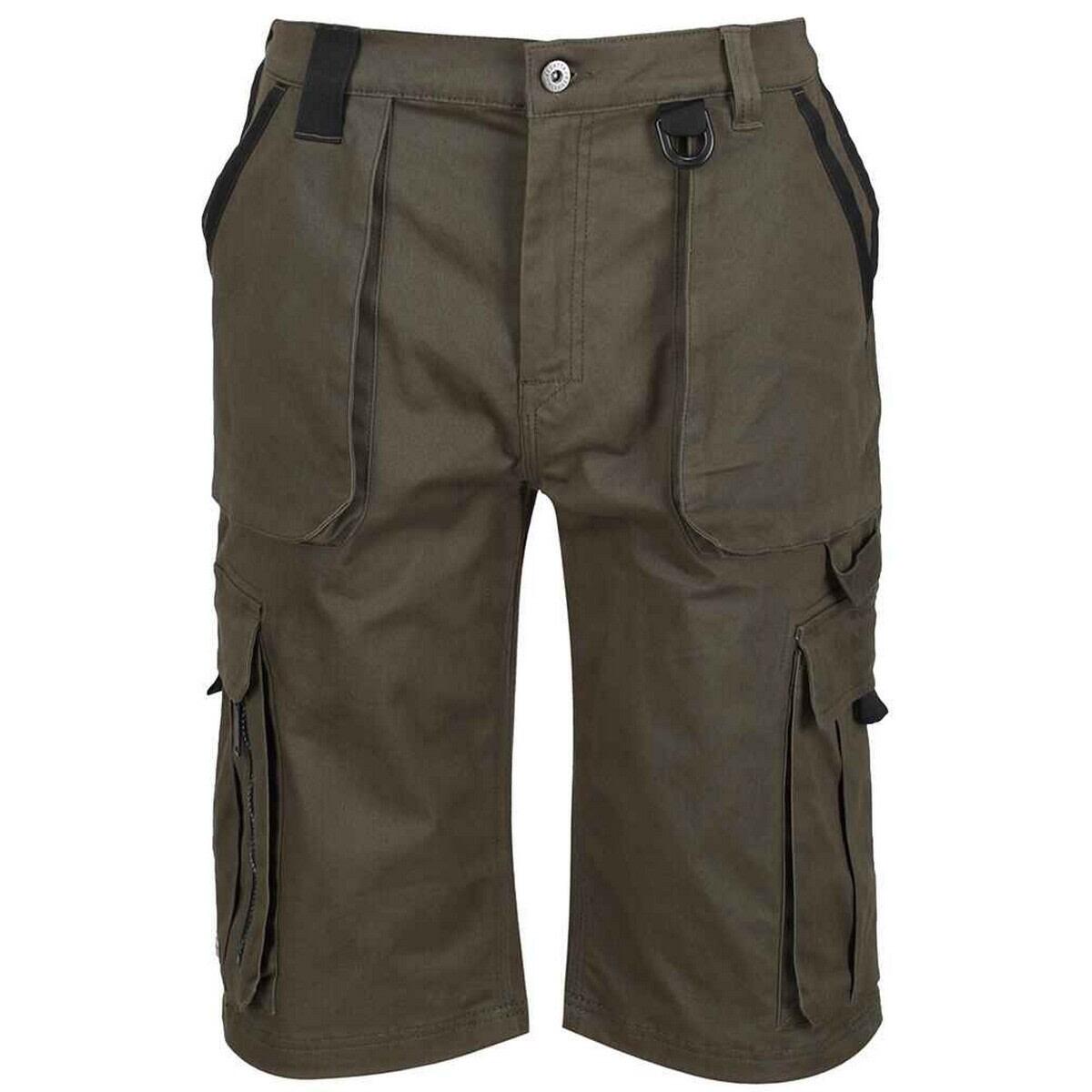Mens Pro Utility Cargo Shorts (Khaki) 1/3