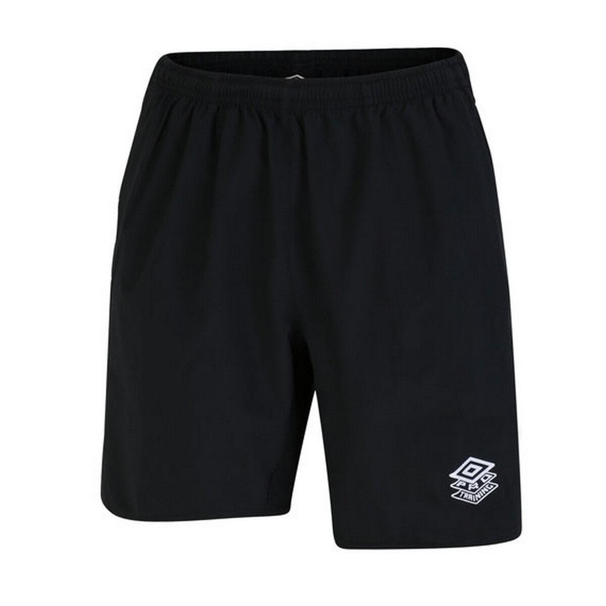 UMBRO Womens/Ladies Pro Training Shorts (Black/Phantom Grey/Stargazer)