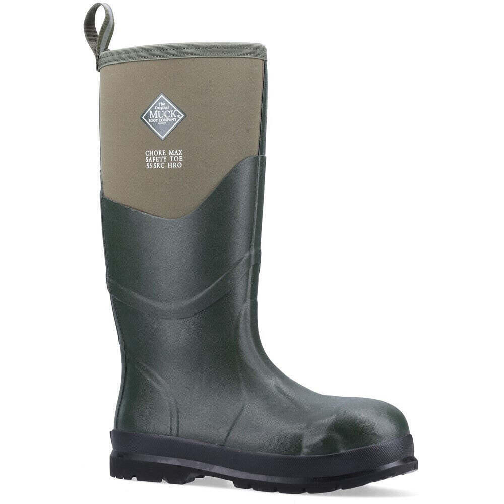 Unisex Adult Chore Max S5 Wellington Boots (Moss) 1/4