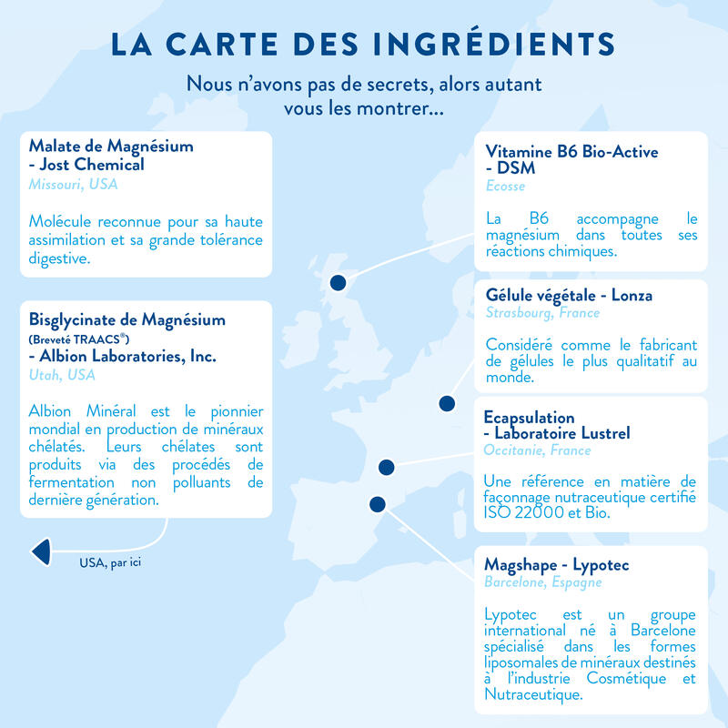 Magnésium + Vit B6 - Tonus et Récupération Musculaire - 120 Gélules