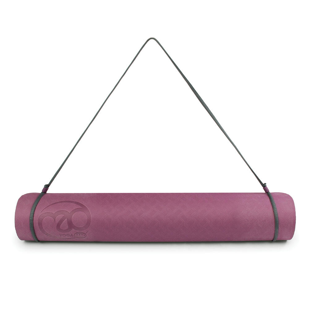 FITNESS-MAD Evolution Yoga Mat (Aubergine Purple/Grey)