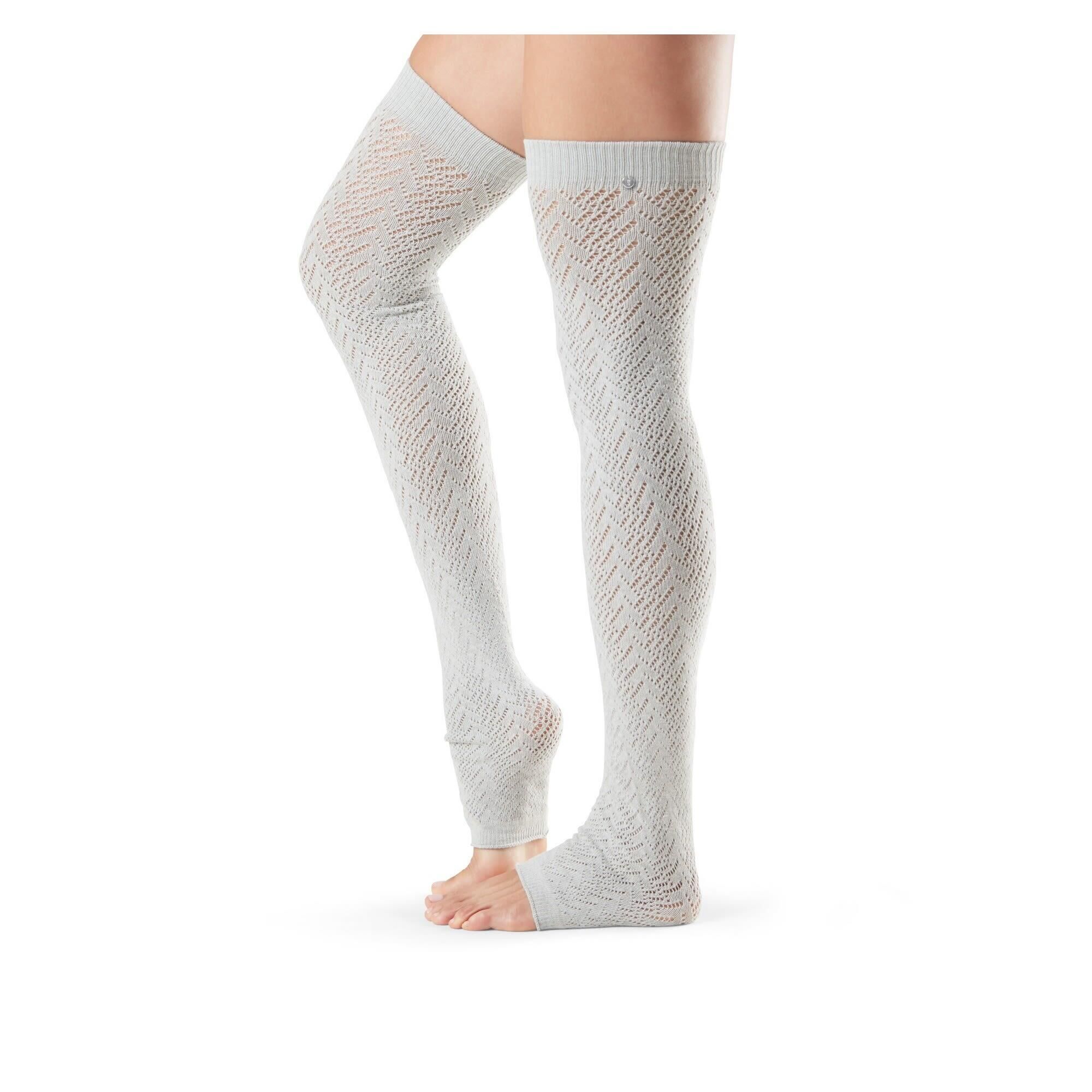 FITNESS-MAD Womens/Ladies Farrah Dance Leg Warmers (Platinum)