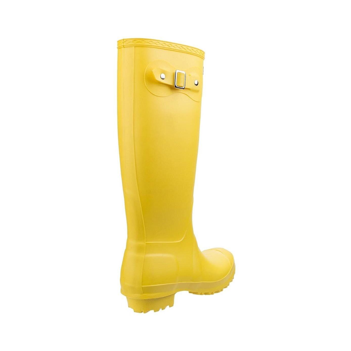 Sandringham BuckleUp Womens Wellington Boots (Yellow) 4/5