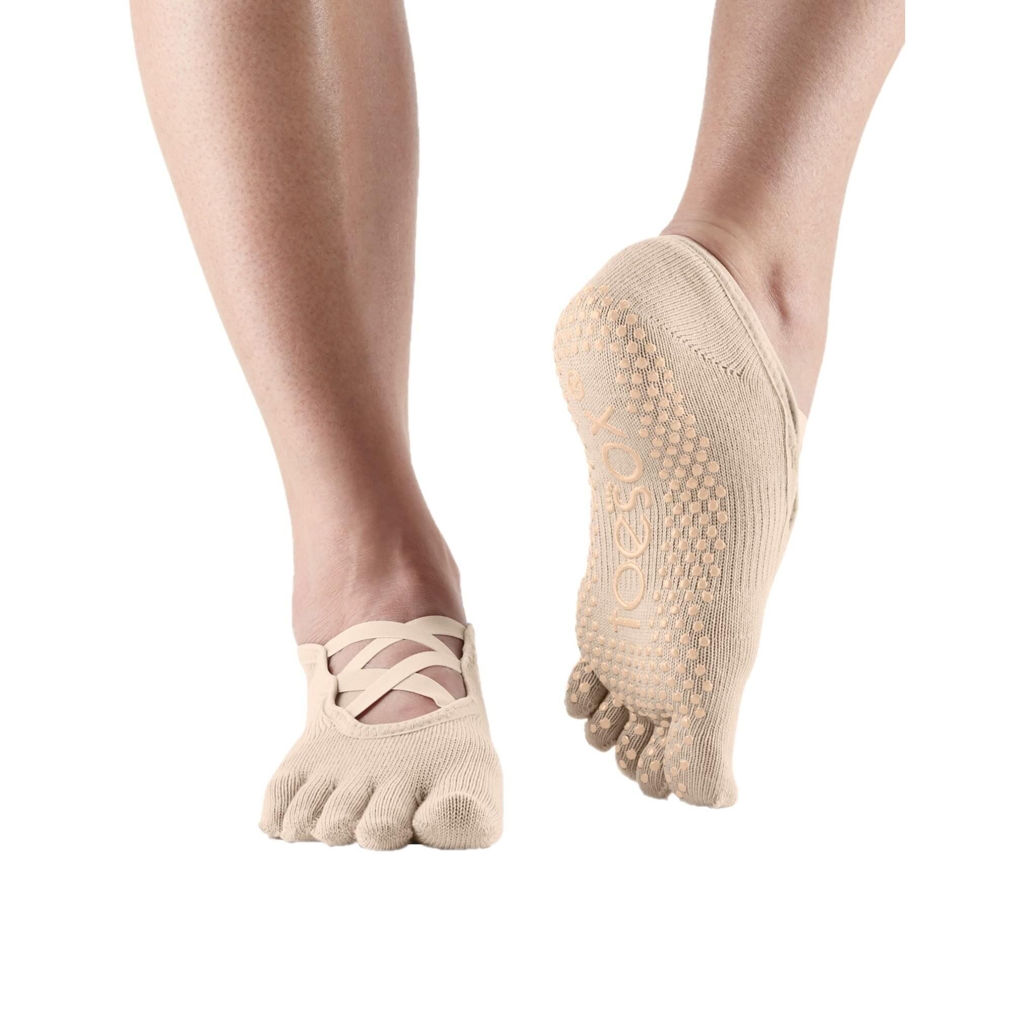 FITNESS-MAD Womens/Ladies Elle Toe Socks (Nude)