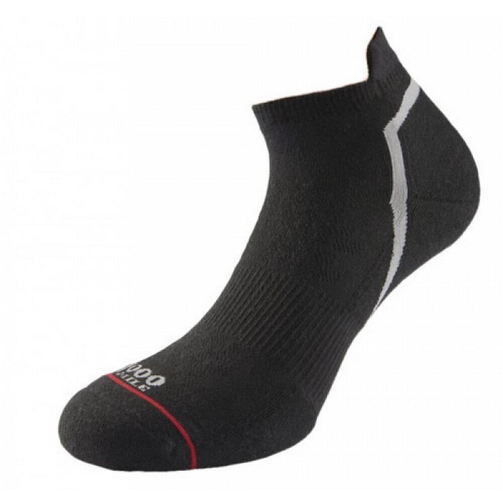 1000 MILE Womens/Ladies Active Trainer Socks (Black)