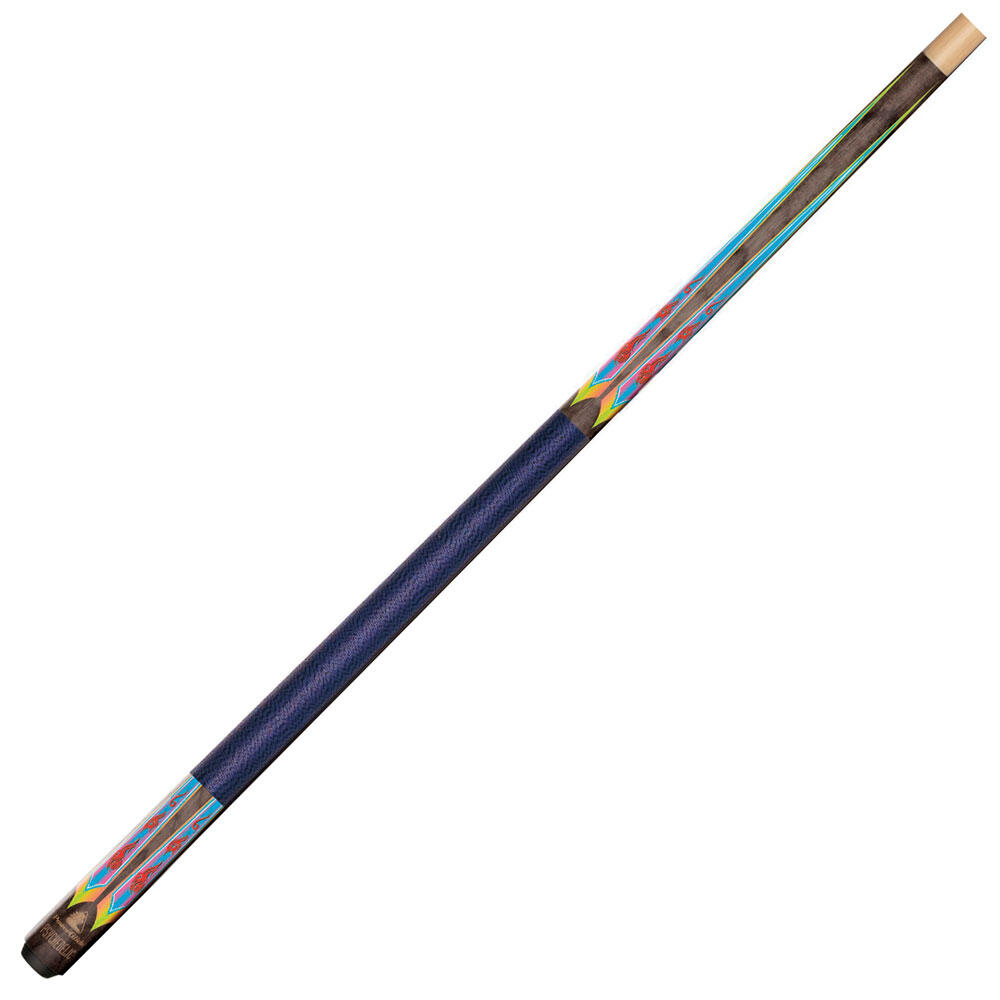POWERGLIDE Psychedelic Pool Cue (Brown/Navy)
