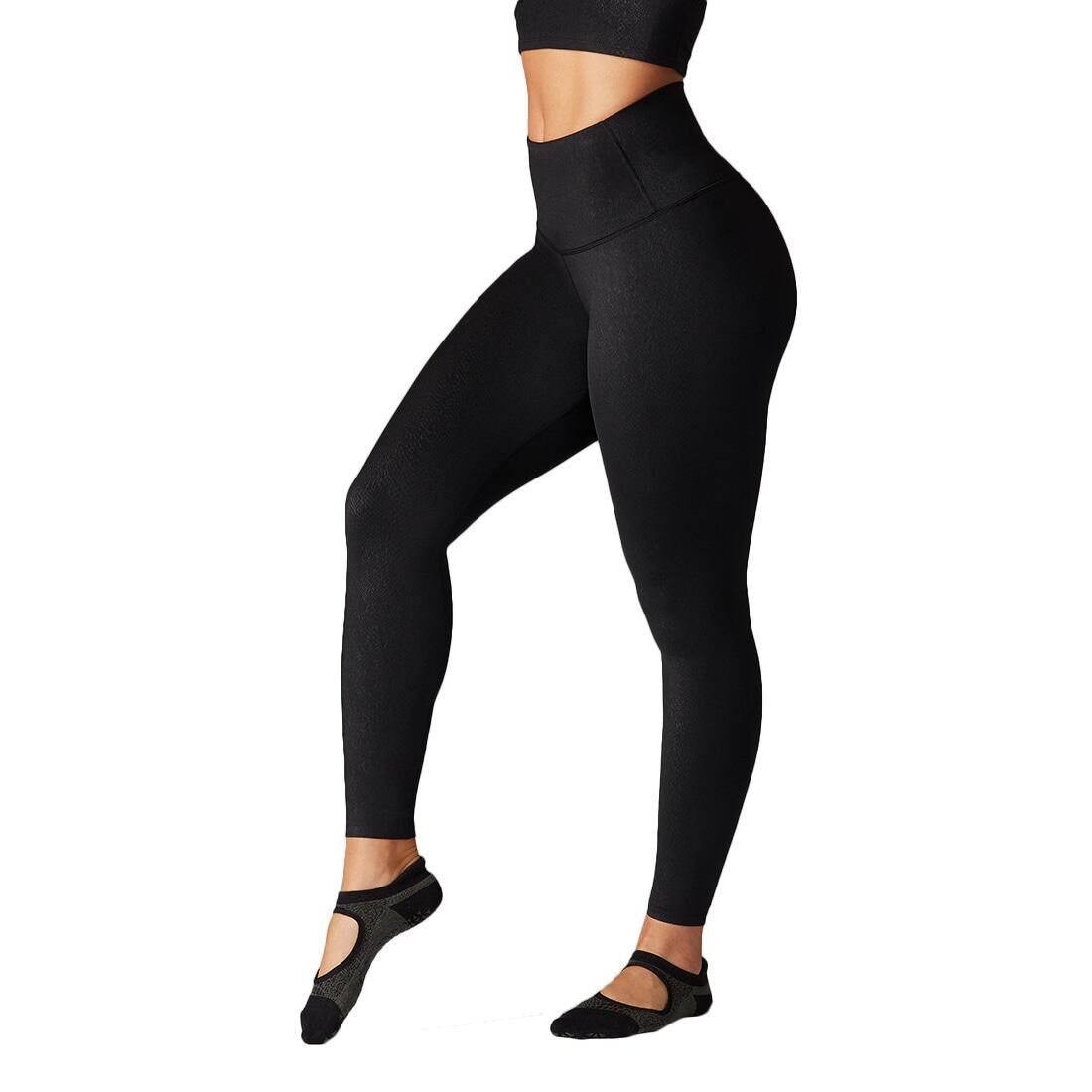 FITNESS-MAD Womens/Ladies High Waist Leggings (Black)