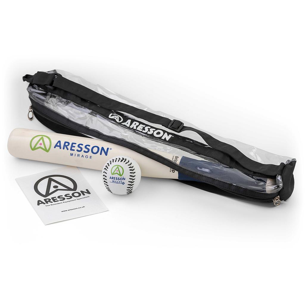 ARESSON Mirage Leather Rounders Set (Pack of 3) (White/Black)