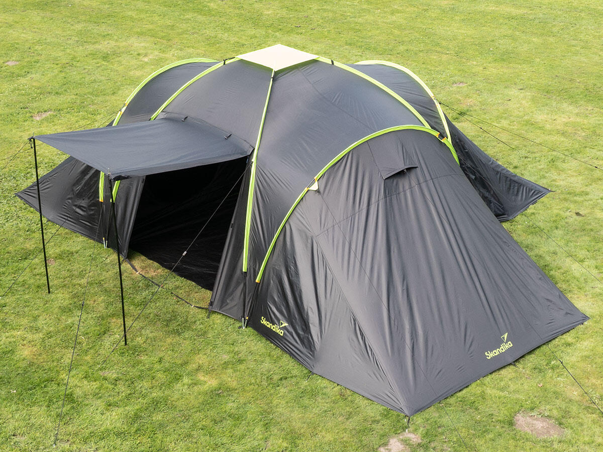 Tente de camping dôme familiale Daytona XXL - 6 personnes - 3 cabines 2/8