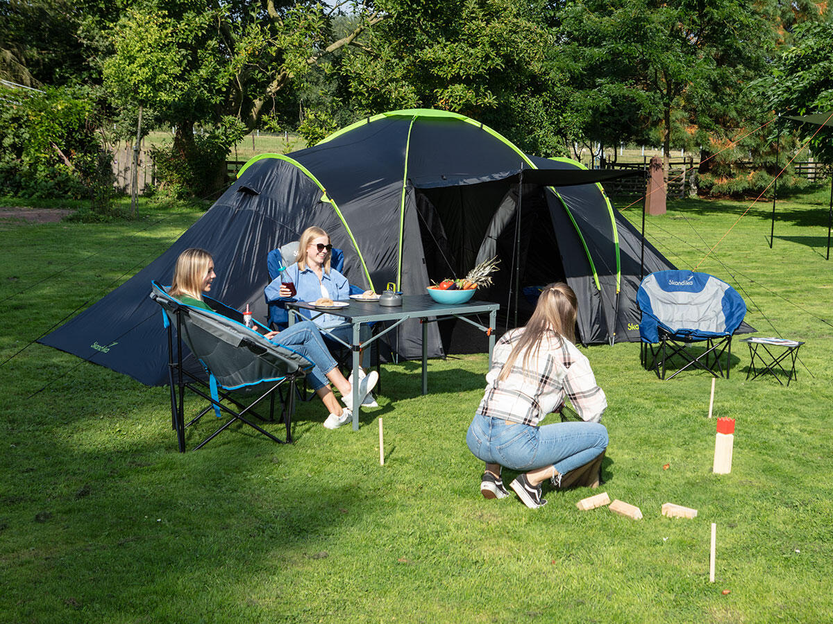 Tente de camping dôme familiale Daytona XXL - 6 personnes - 3 cabines 6/8
