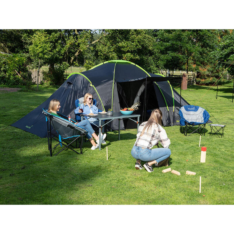 Familie koepel kampeertent Daytona XXL - 6 personen - 3 Slaapcabines