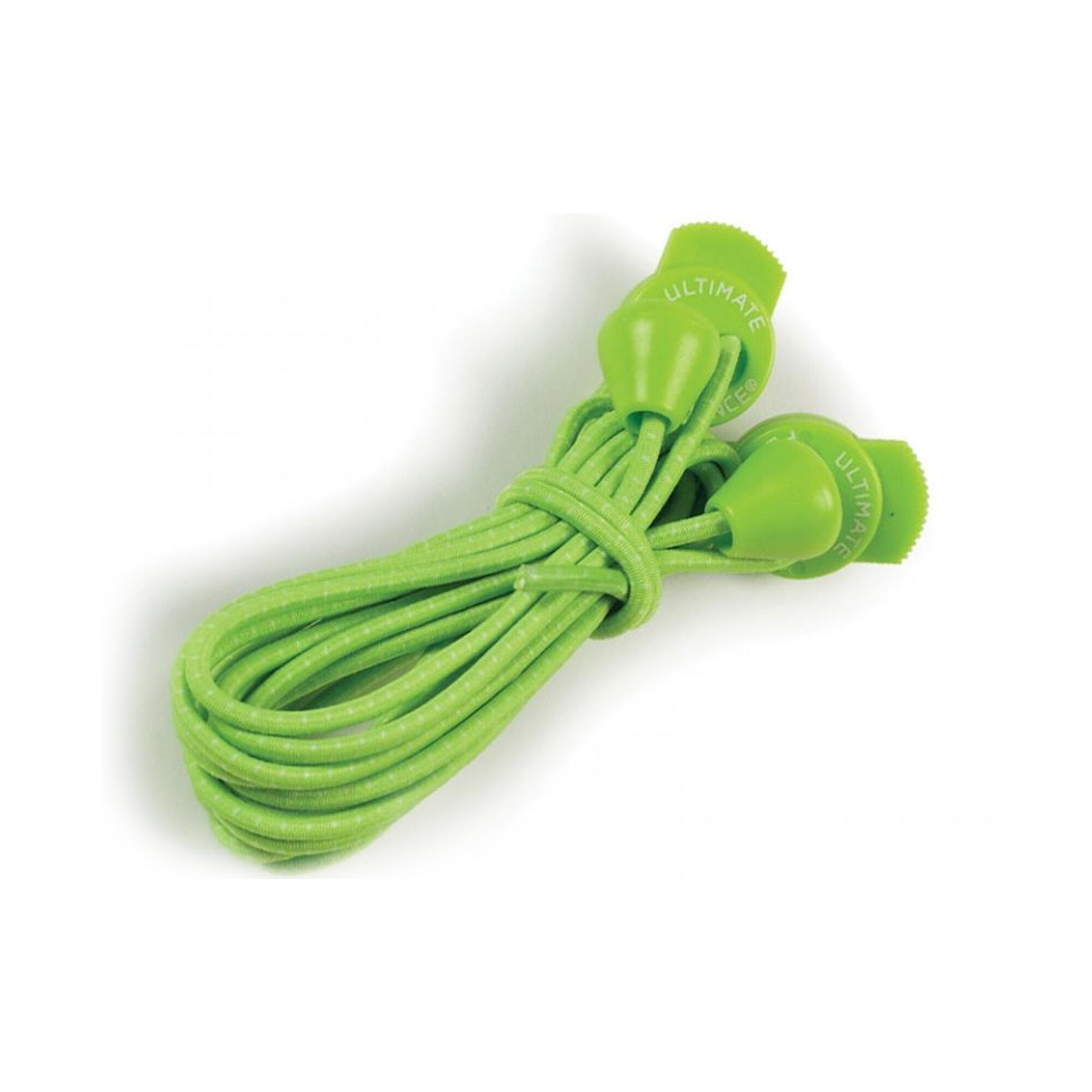 Elastic Shoe Laces (Fluorescent Lime) 2/2