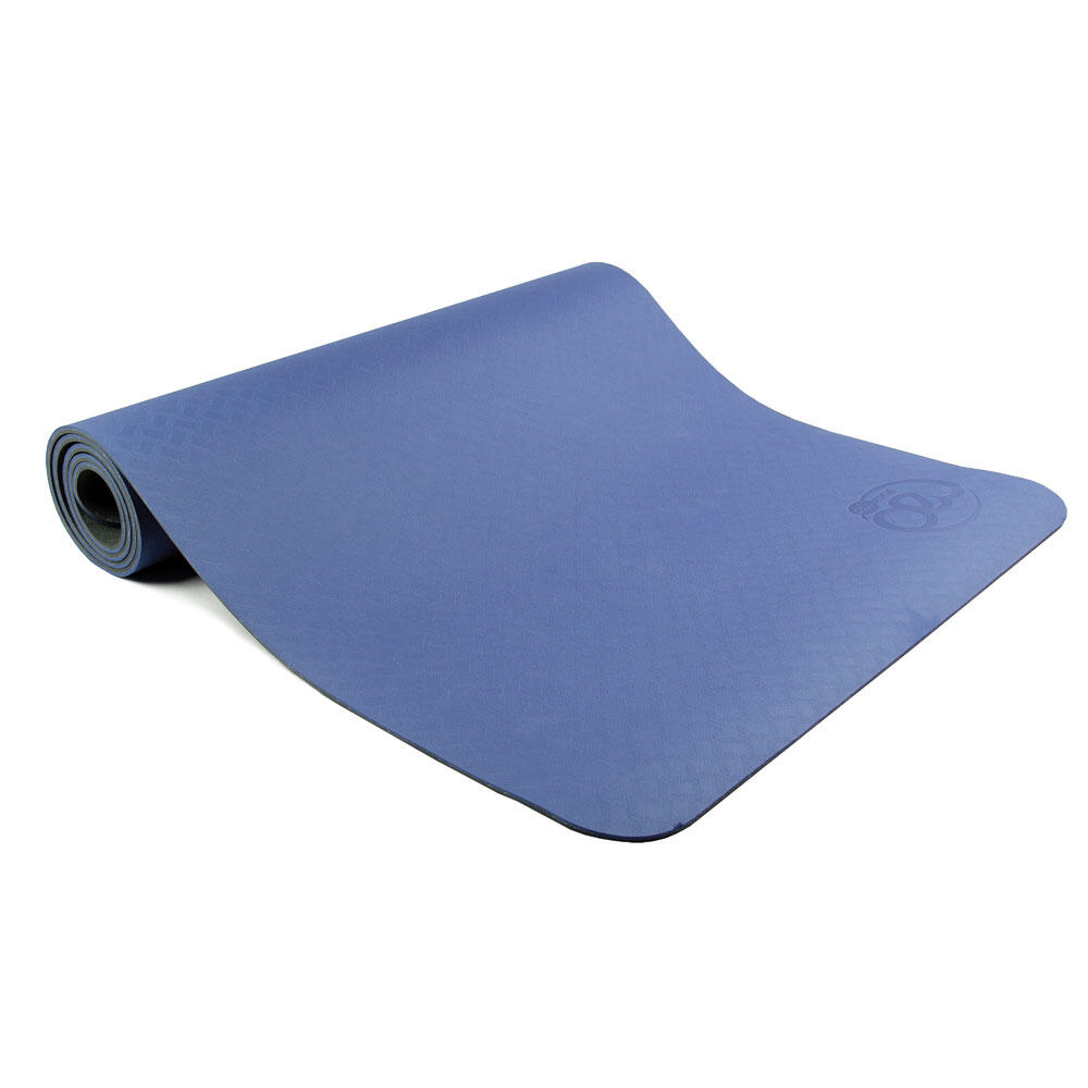 FITNESS-MAD Evolution Deluxe Yoga Mat (Blue/Grey)