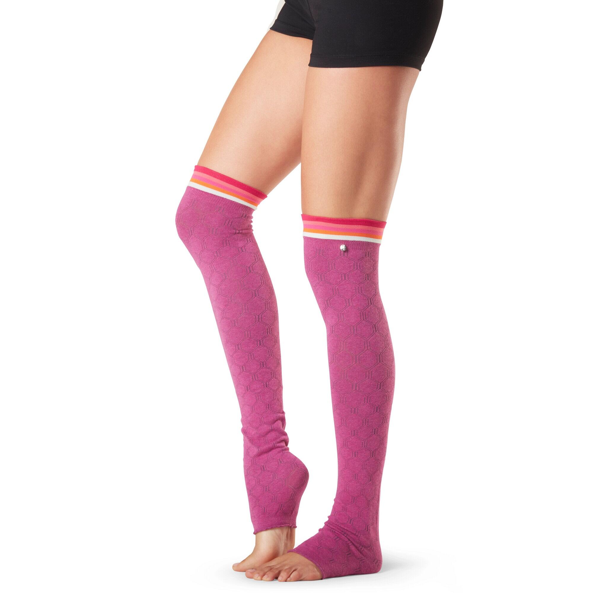 Womens/Ladies Olivia Leg Warmers (Pink) 2/3