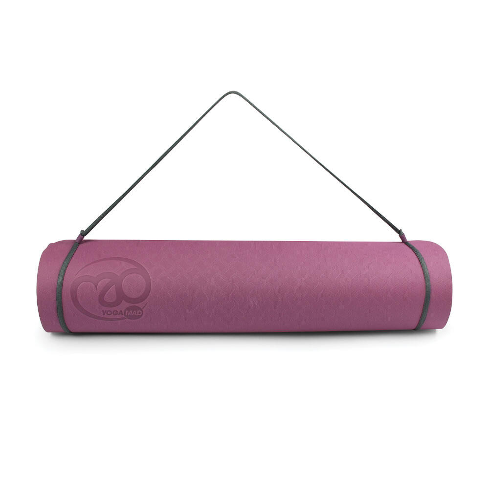 Evolution Deluxe Yoga Mat (Aubergine Purple/Grey) 4/4