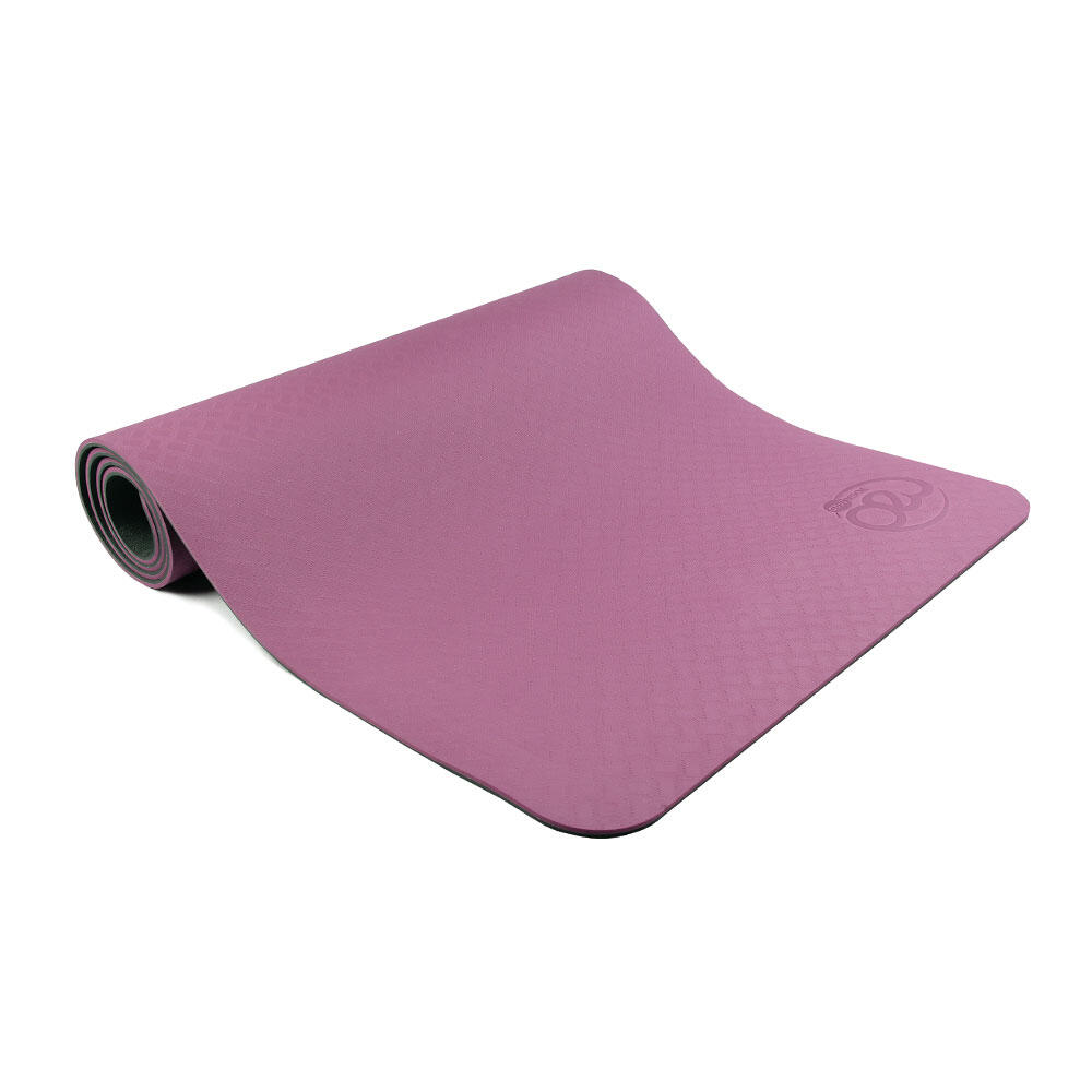 Evolution Deluxe Yoga Mat (Aubergine Purple/Grey) 1/4