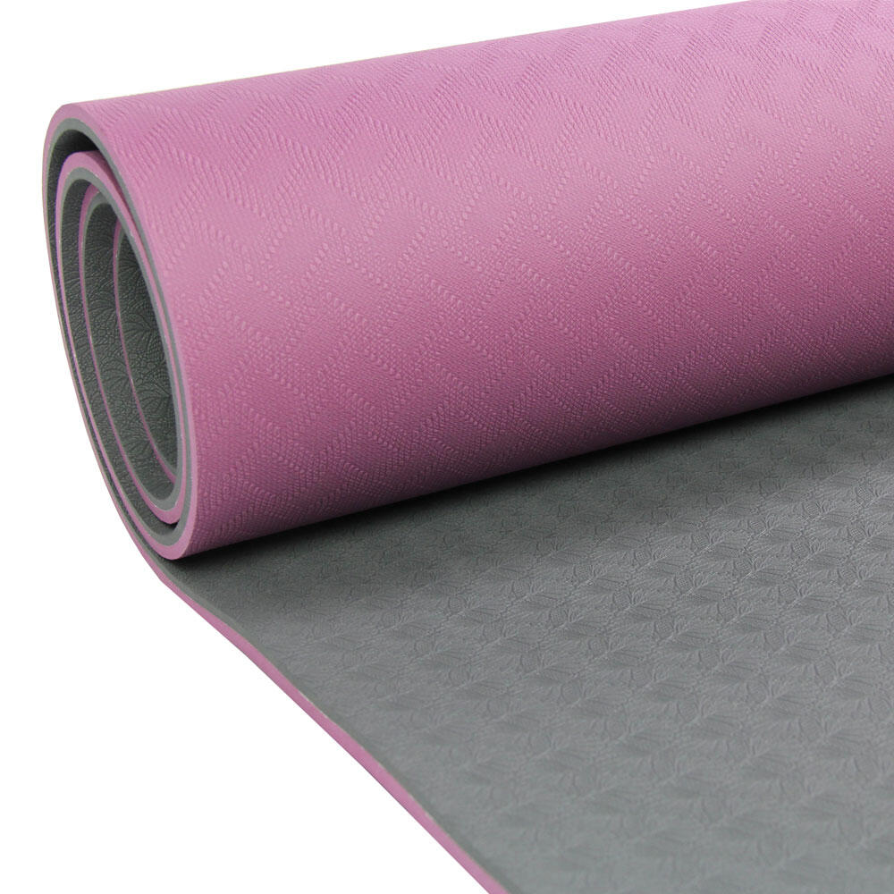 Evolution Deluxe Yoga Mat (Aubergine Purple/Grey) 3/4