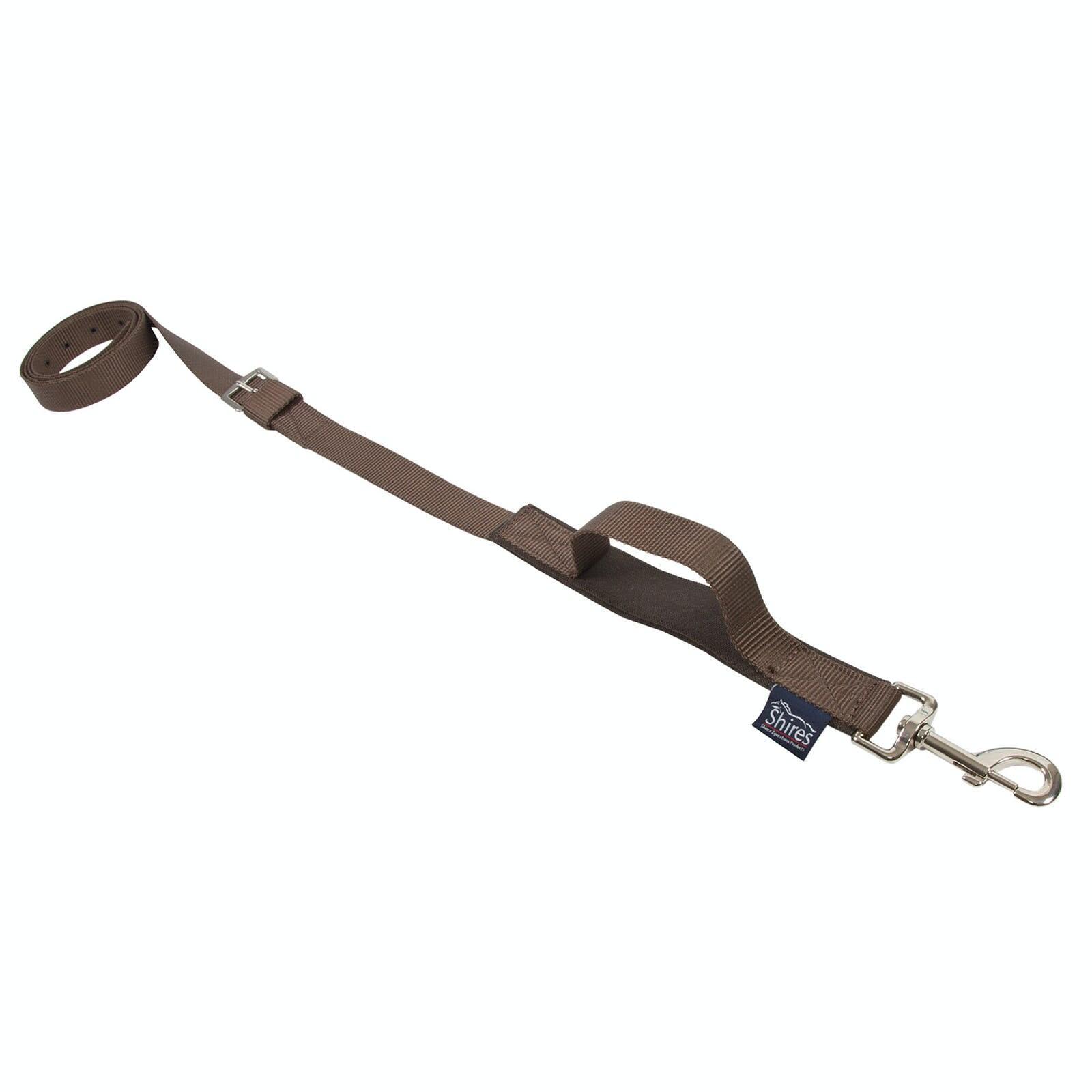 SHIRES Nylon Web Horse Side Reins (Pack of 2) (Brown)