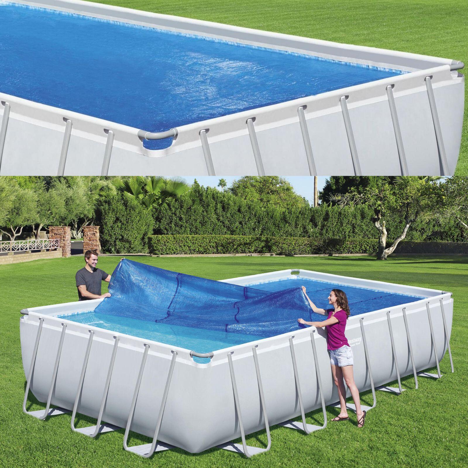 Cobertura piscina solar retangular Flowclear 703x336 cm azul 4/7