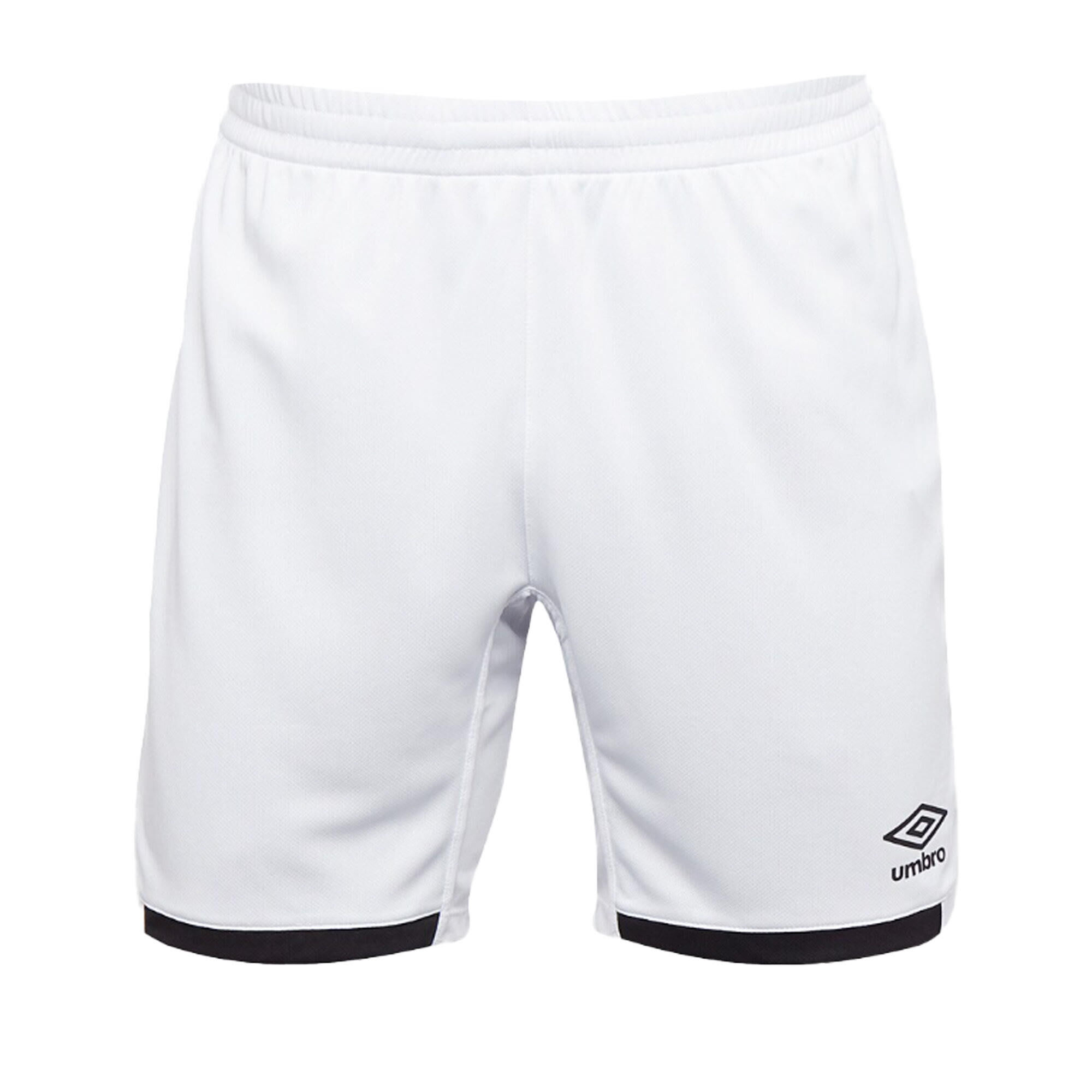 UMBRO Childrens/Kids Premier Shorts (White/Black)