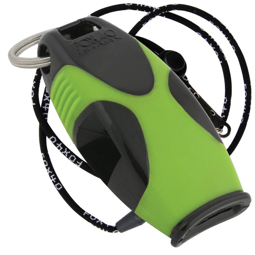 FOX40 Sharx Whistle and Lanyard (Charcoal/Green)