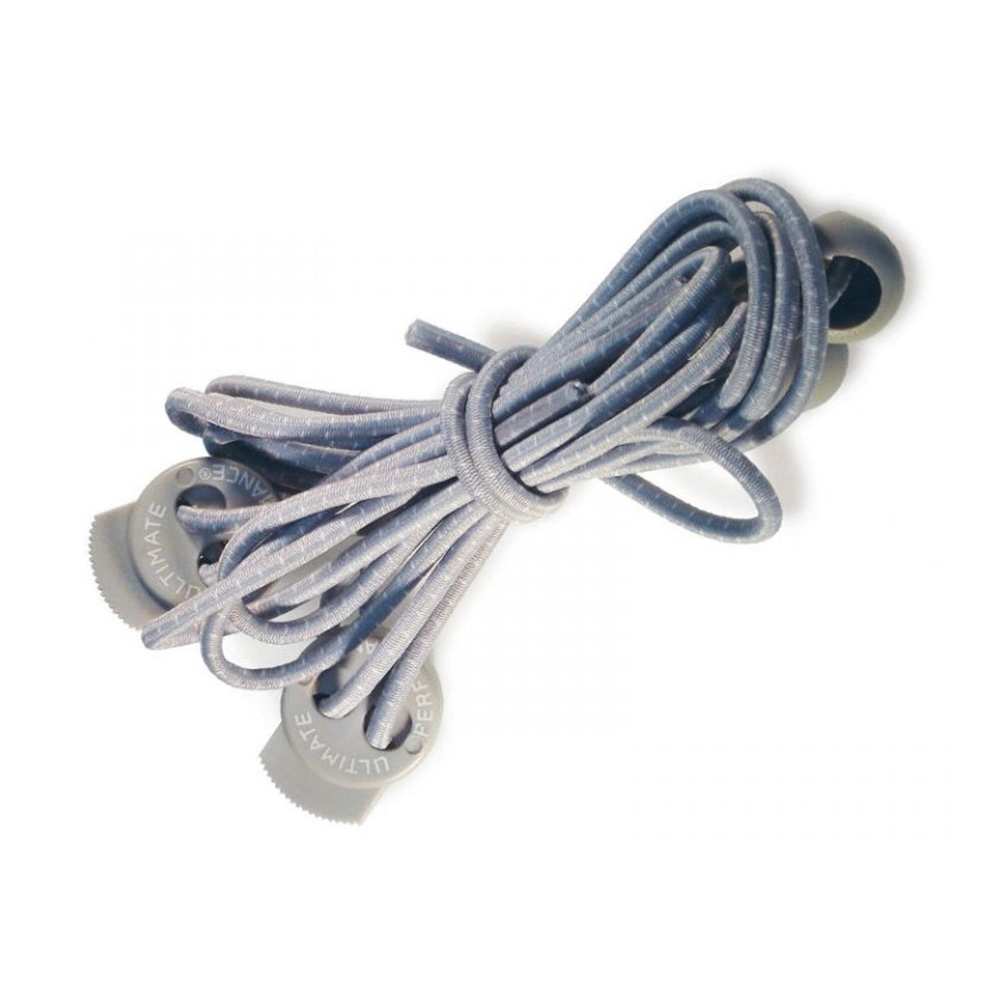 Elastic Shoe Laces (Silver) 2/2