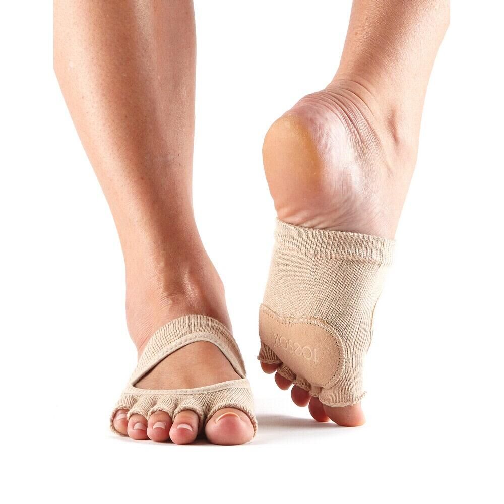FITNESS-MAD Unisex Adult Releve Dance Half Toe Socks (Sweet Pea)