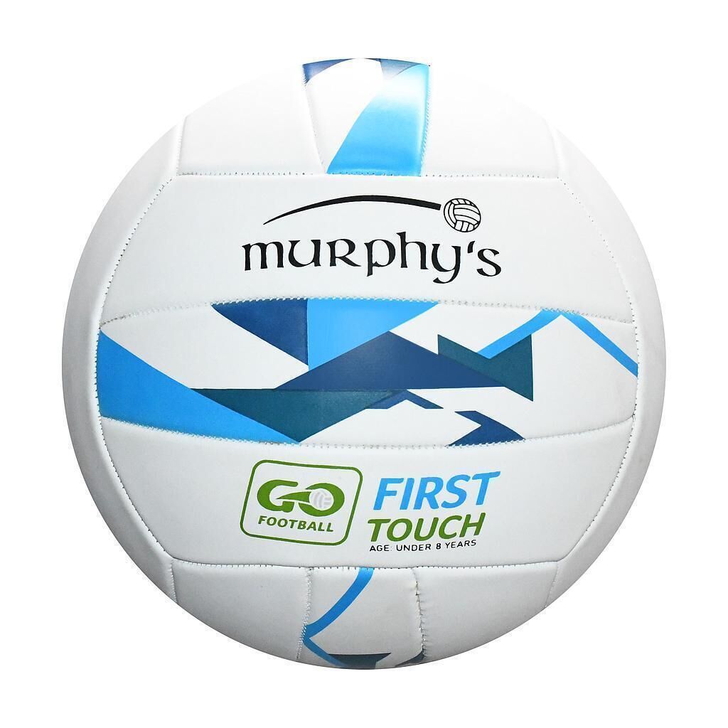 MURPHYS Childrens/Kids Gaelic Football (White/Blue)
